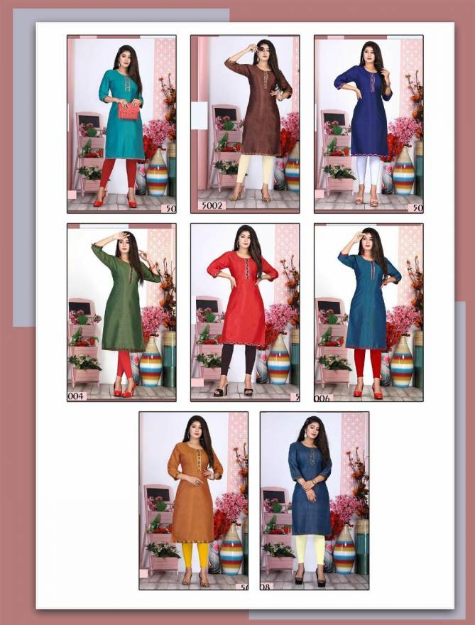 Riyaa Hemangi Heavy Rayon Regular Wear Designer Kurti Collection